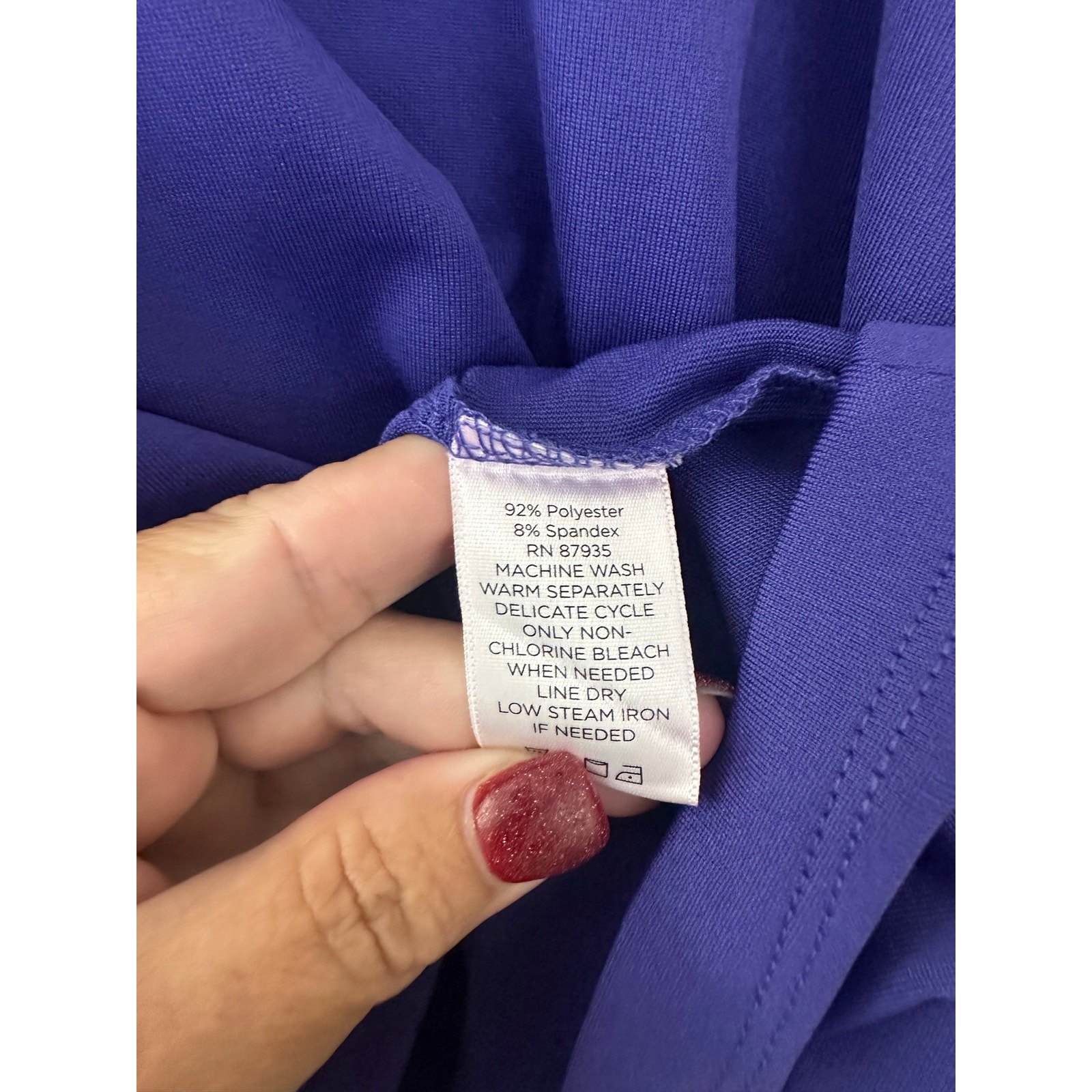 Susan Graver Purple Essentials Top 1x Basic Staple — image 4 of 6